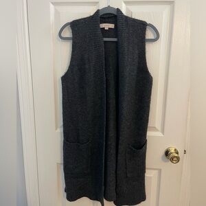 LOFT sweater vest with pockets